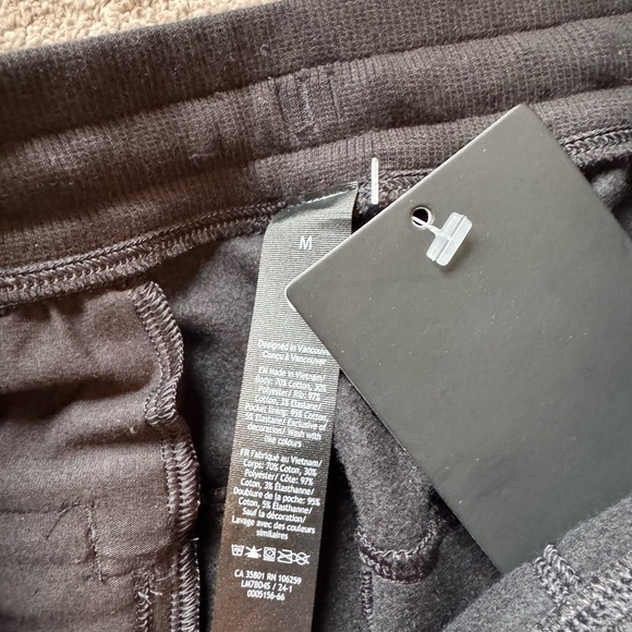 NWT Mens Lululemon Steady State 5” Black Sweat Shorts Medium NEW - Picture 8 of 9